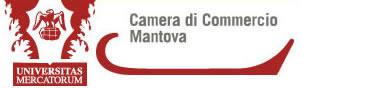 Logo della Camera di Commercio di Mantova con la grafica raffigurante un leone rampante, simbolo della città, in colore rosso su sfondo bianco, posizionato sopra la scritta 'Camera di Commercio Mantova' in caratteri eleganti. Sotto, la frase 'UNIVERSITAS MERCATORUM' riflette la storica dedizione al commercio della regione. Il logo simboleggia l'autorità e il sostegno fornito alle imprese locali attraverso iniziative come il Bando Voucher Digitali I4.0 - Edizione 2024, che offre fino a 8.000 euro a fondo perduto per promuovere la digitalizzazione e la transizione ecologica delle imprese nella provincia.