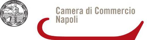 Logo della Camera di Commercio di Napoli utilizzato per promuovere il Bando Voucher Digitali PID Impresa 4.0 edizione 2024, con contributi a fondo perduto fino a 15.000 euro per la digitalizzazione e transizione ecologica delle micro, piccole e medie imprese della provincia di Napoli.