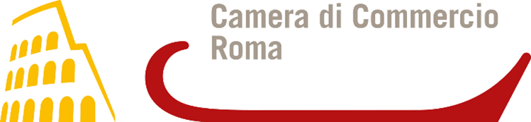 Logo ufficiale della Camera di Commercio di Roma relativo al Bando Voucher doppia Transizione Digitale ed Ecologica 2025, iniziativa a fondo perduto fino a 10.000 euro per sostenere progetti di digitalizzazione, automazione, efficientamento energetico e transizione green delle micro, piccole e medie imprese della città e provincia di Roma.